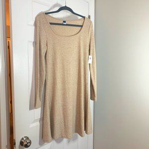 Old Navy Beige Sweater Dress NEW WITH TAGS! | Size M
